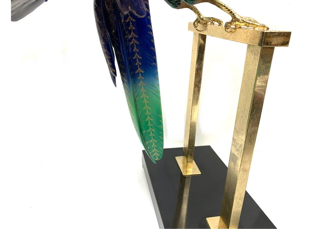 Giulia Mangani 24K Gold Embellished Porcelain Parrot For Sale 8
