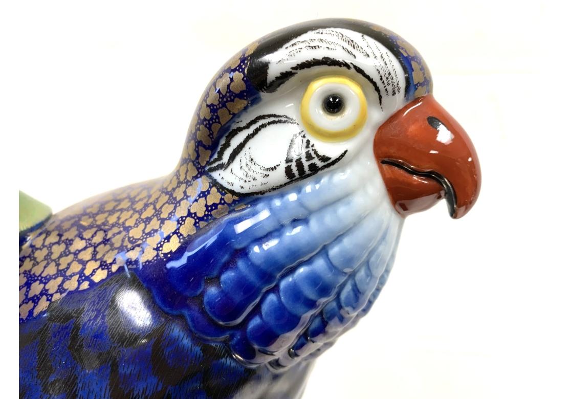 Giulia Mangani 24K Gold Embellished Porcelain Parrot For Sale 11
