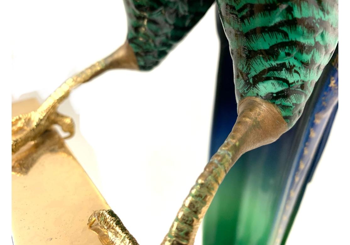 Giulia Mangani 24K Gold Embellished Porcelain Parrot For Sale 1