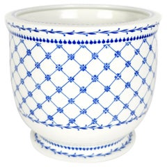 Giulia Mangani Blue and White Porcelain Cachepot