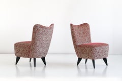 Giulia Veronesi Pair of 'Perla' Slipper Chairs, ISA Bergamo, Italy, 1950s