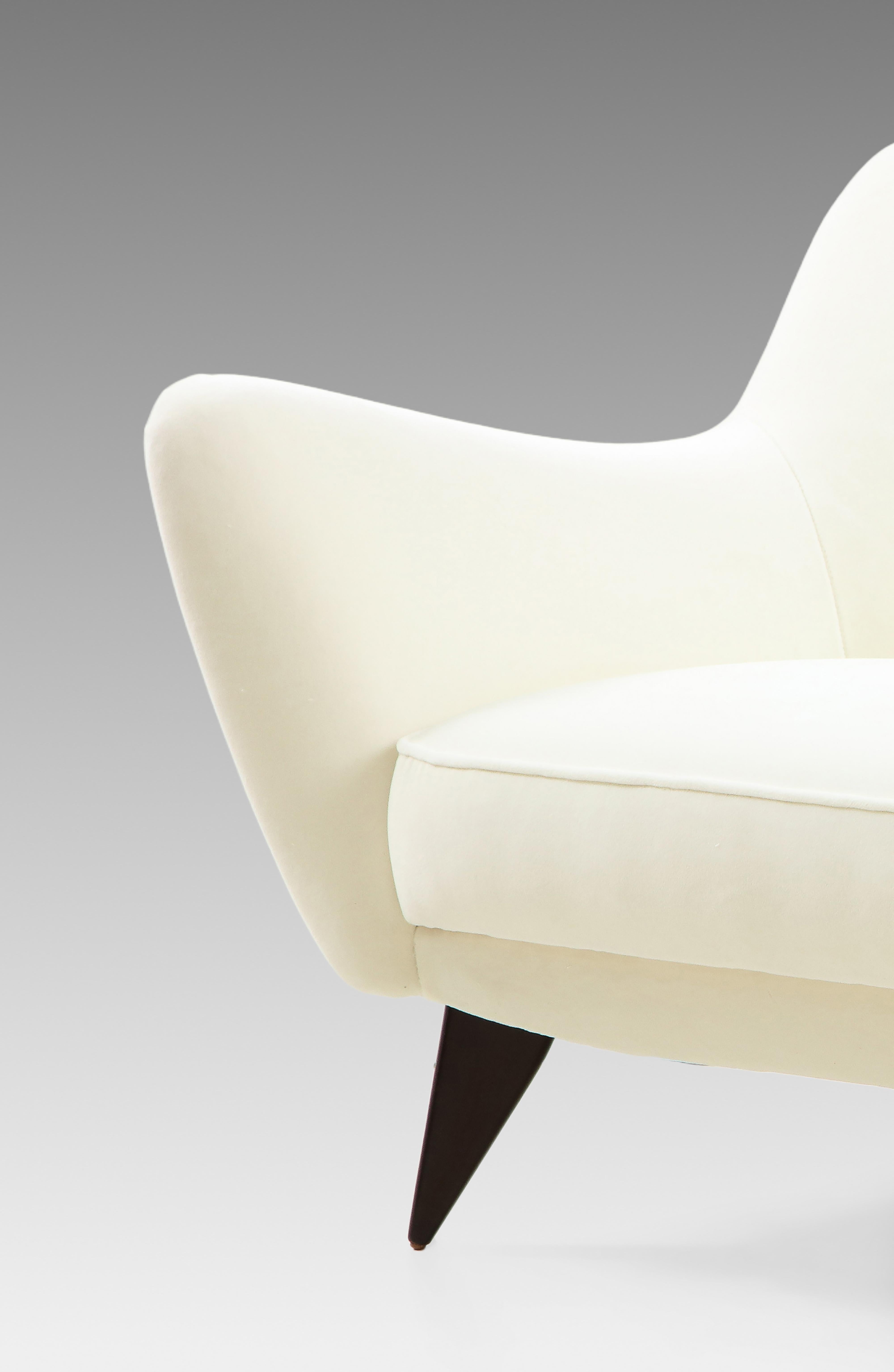 Giulia Veronisi for ISA Bergamo 'Perla' Sofa and Pair of Lounge Chairs Suite 1