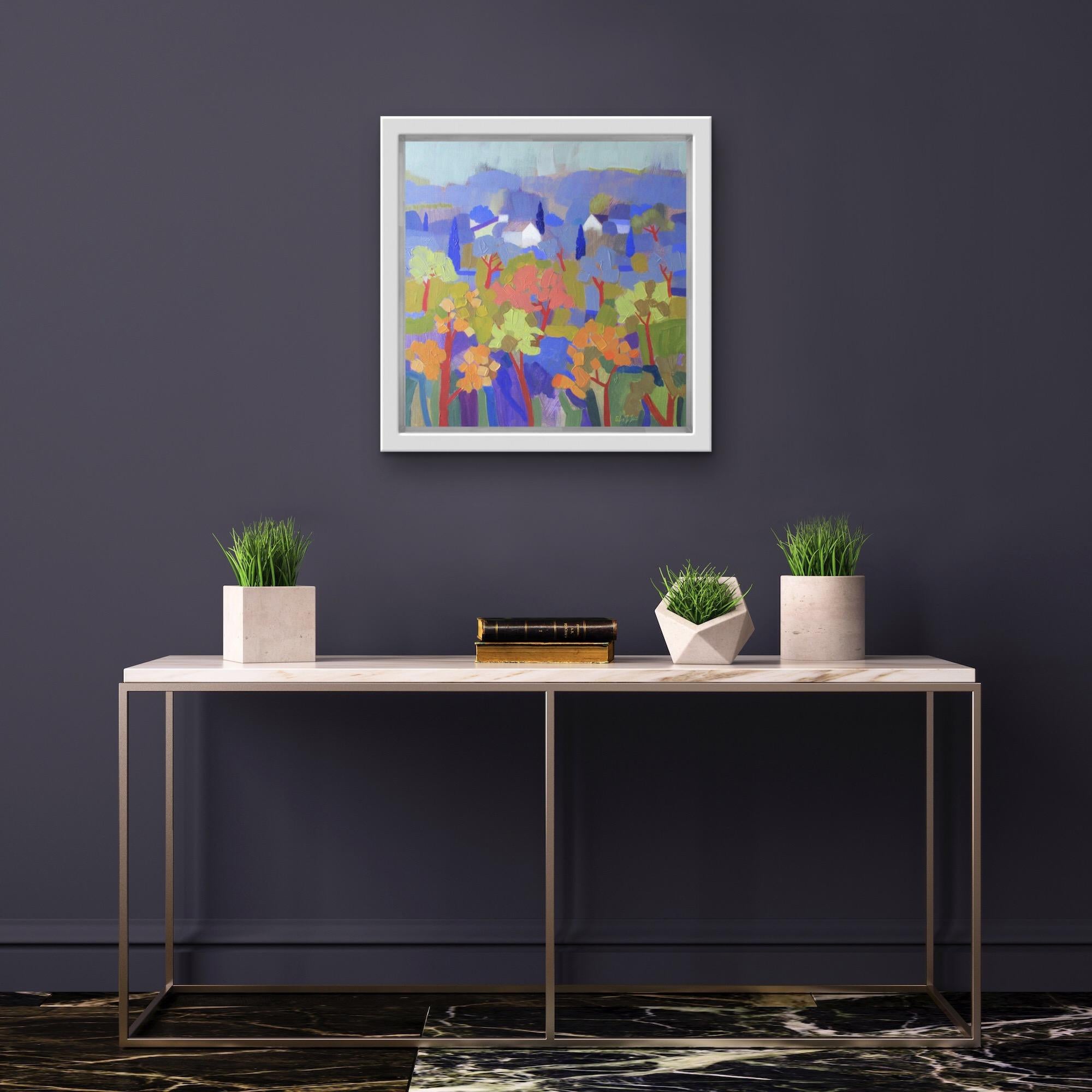 Toscana brumosa, arte Italia, arte abstracto, arte paisaje, arte asequible en venta 1