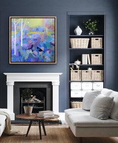 Secret Garden, Bright abstract painting, Geometric Abstract Italian Style Art