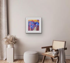 Summer Cottage, Landscape Painting, Italian Style Art, Warm Bright Art