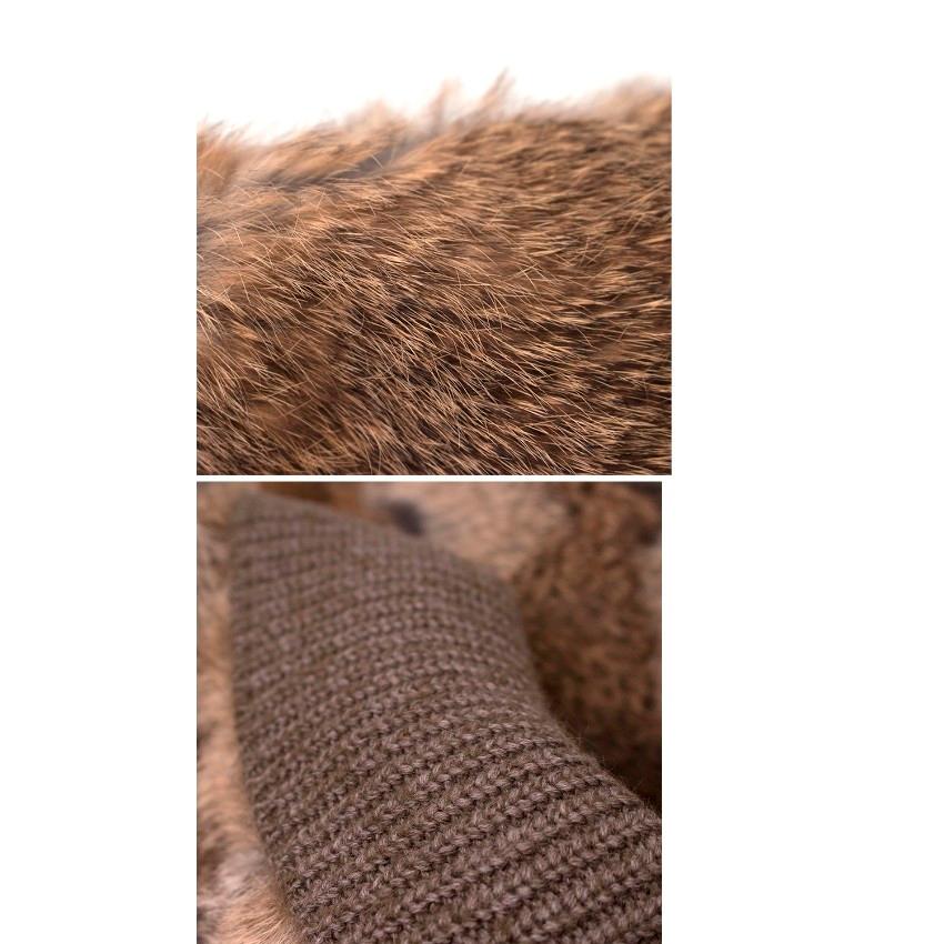 Giuliana Teso Rabbit Fur Coat - Size US 6 For Sale 3