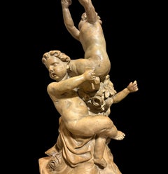 Baroque Sculpture Terracotta Sketch Allegory of Music Putti