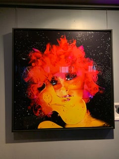 "Emulsión 12" (ENMARCADA) Fotografía 40" x 40" pulgadas Edición 2/20 de Giuliano Bekor