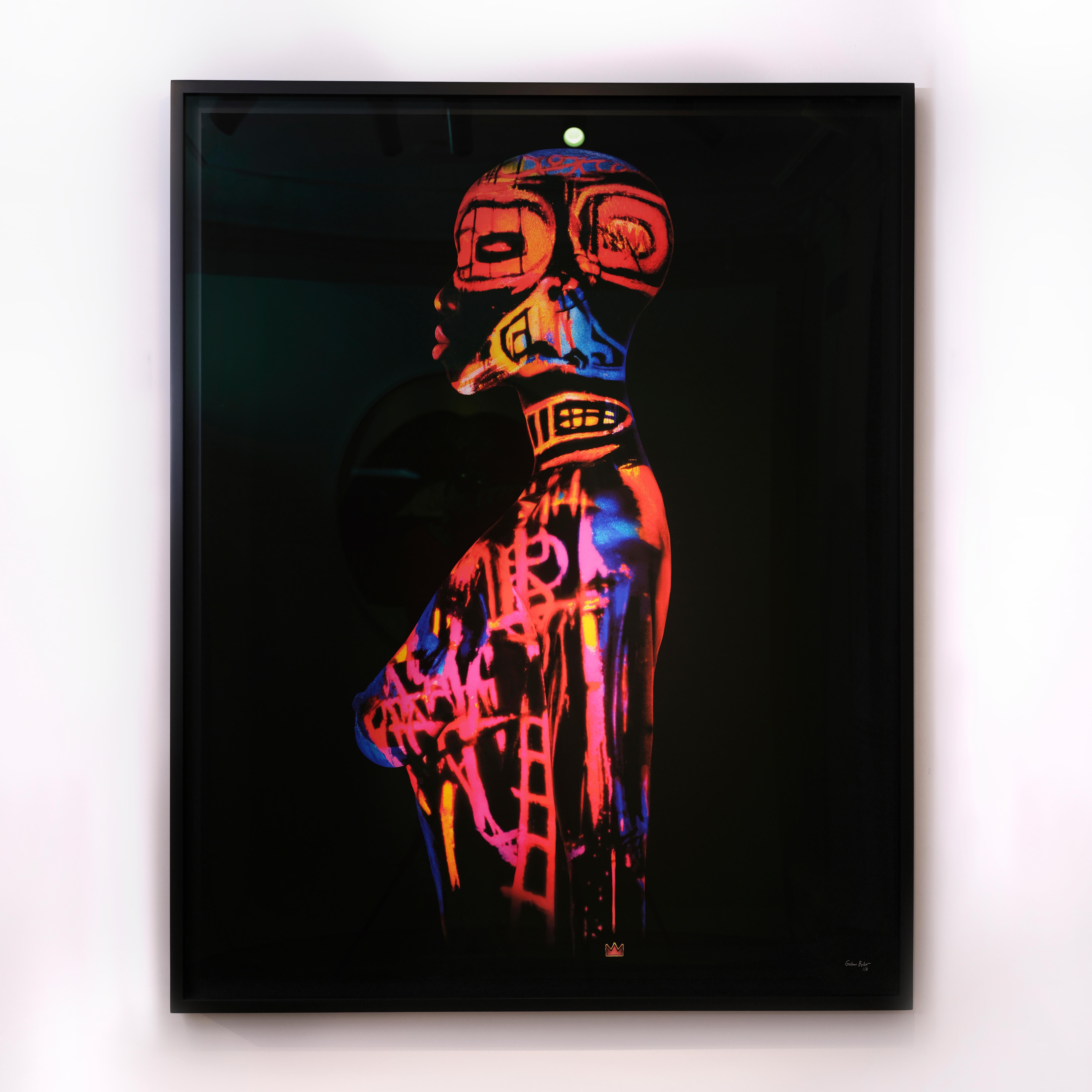 "JM Basquiat-GB1" Photography (FRAMED) 50" x 40" inch Ed. of 8 by Giuliano Bekor