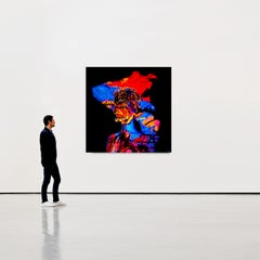 "JM Basquiat-GB2" Abstract Photography 48" x 48" inch Ed. 1/8 by Giuliano Bekor