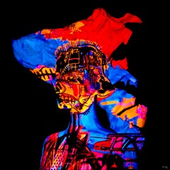 "JM Basquiat-GB2" Abstract Photography 48" x 48" inch Ed. 1/8 by Giuliano Bekor