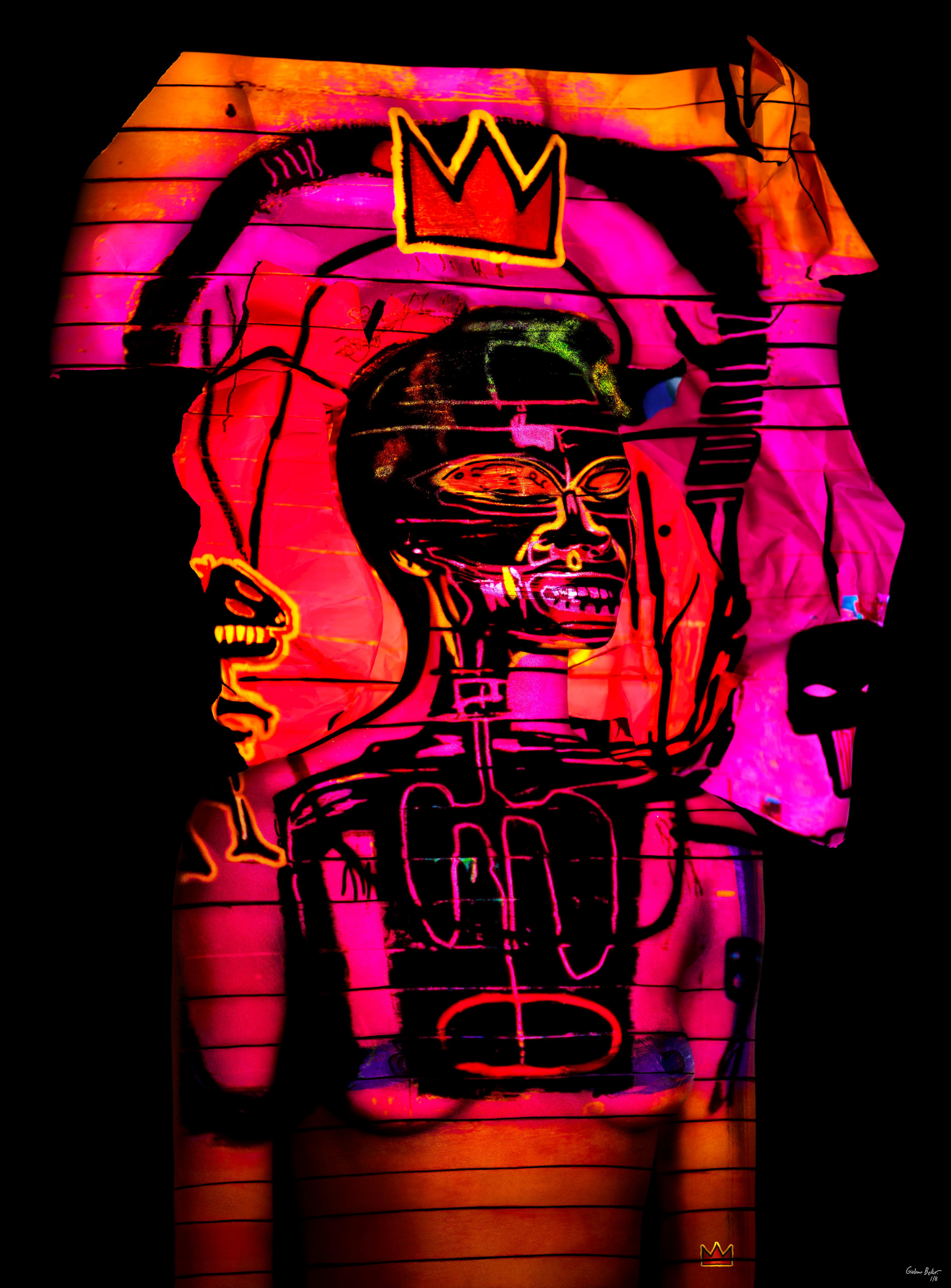 "JM Basquiat-GB4" Photography (FRAMED) 50" x 40" inch Ed. 1/8 by Giuliano Bekor