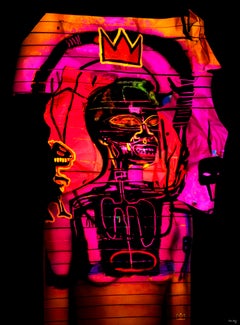 "JM Basquiat-GB4" Photography (FRAMED) 50" x 40" inch Ed. 1/8 by Giuliano Bekor