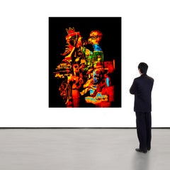 "JM Basquiat-GB6" Abstract Photograph 60" x 48" in Ed. 1/8 by Giuliano Bekor