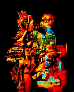 "JM Basquiat-GB6" Abstract Photography 60" x 48" inch Ed. 1/8 by Giuliano Bekor