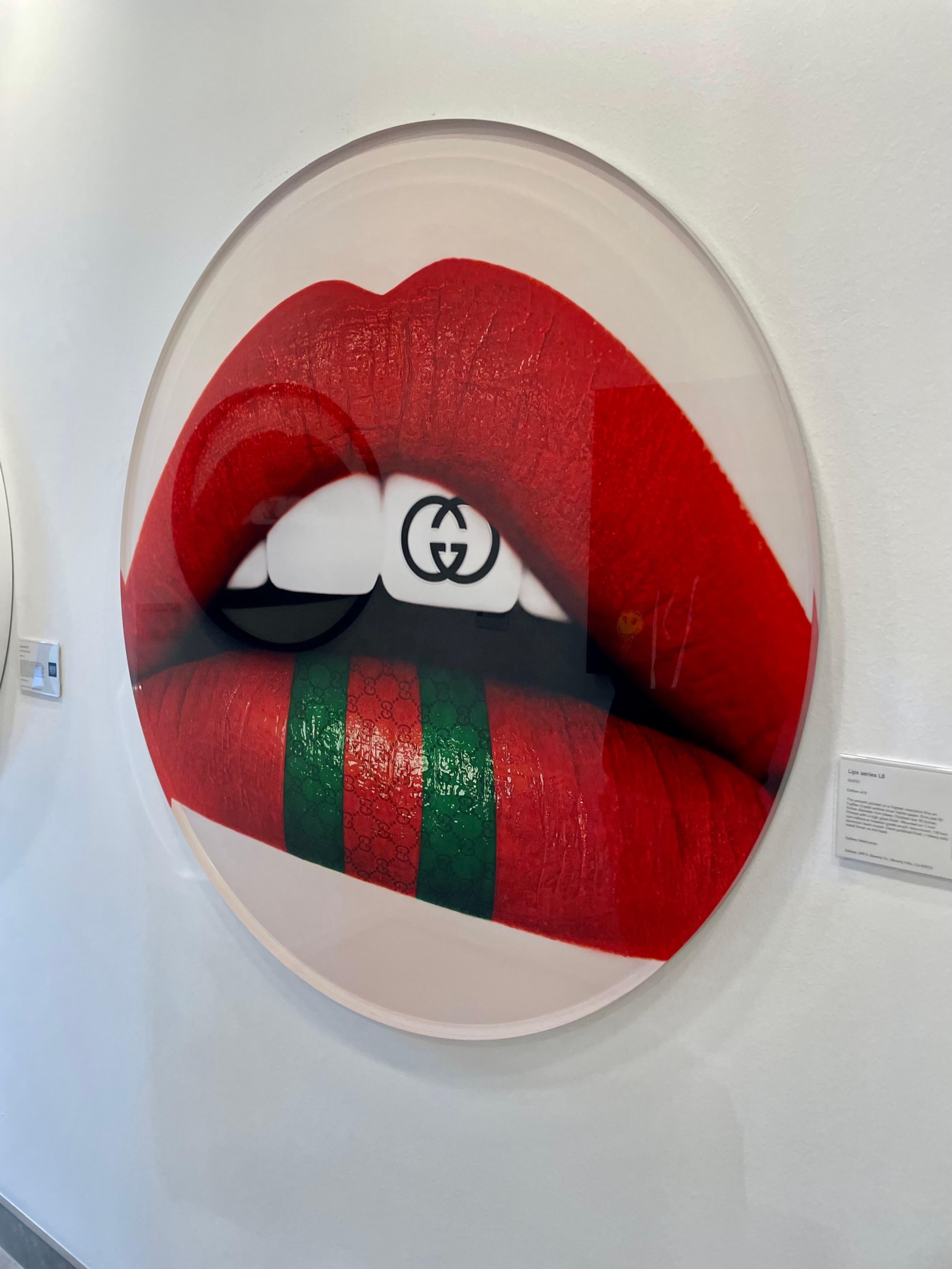 "LIPS - L8 GUCCI" Photography 50"D Edition 2/8 by Giuliano Bekor