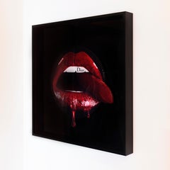 "LIPS - LD4 Dior" Photography (FRAMED) 38" x 38" inch  Ed. 2/8 by Giuliano Bekor
