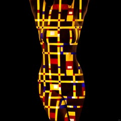 "Modernismo M10" Abstrakte Fotografie 48 "x48" in Auflage 2/12 von Giuliano Bekor