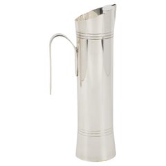 Giuliano Bossi for Ibis Barware Silver Plate Cocktail Pitcher, Martini Mixer