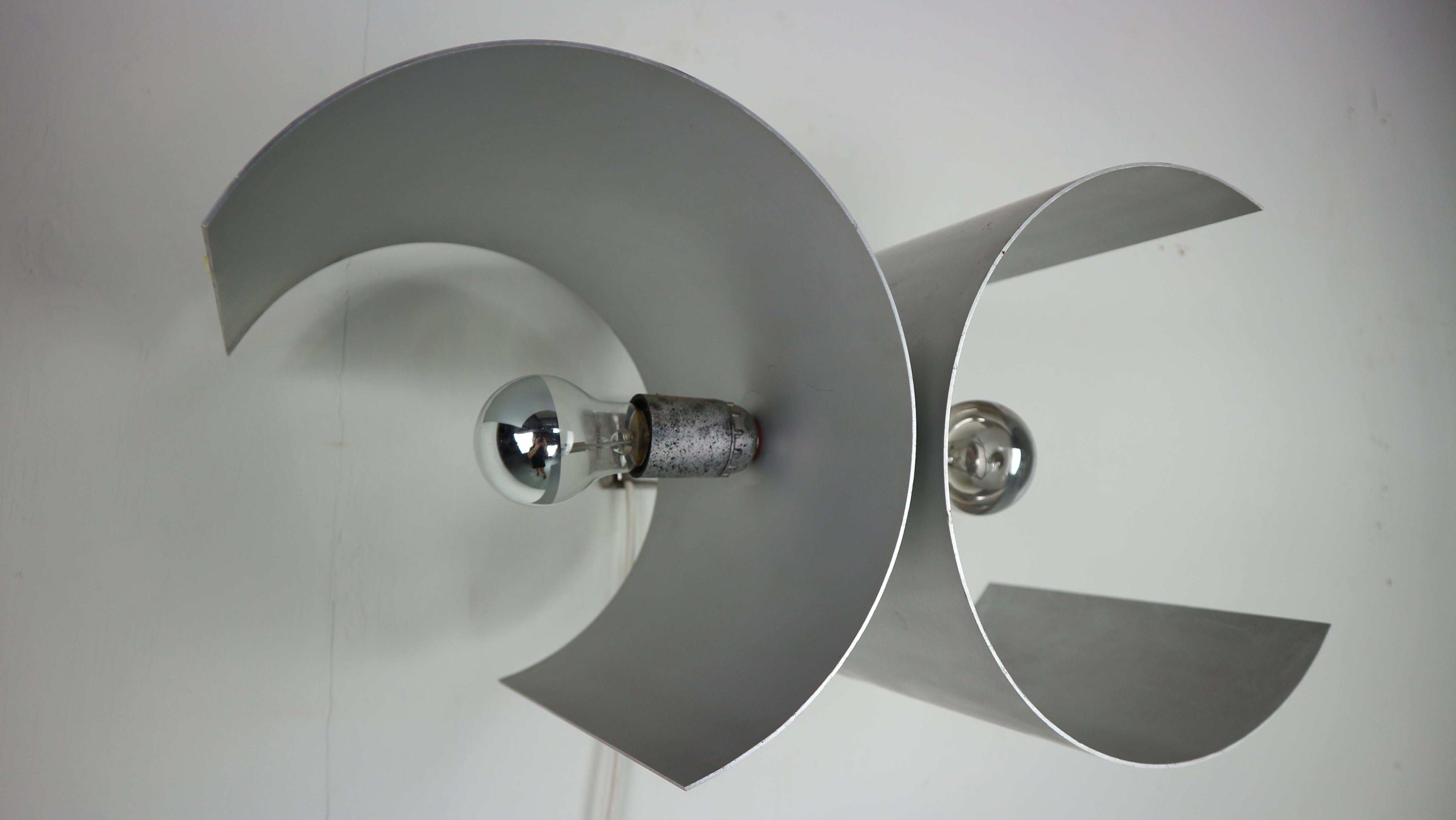 Giuliano Cesari Silver Wall Adjustable Lamp for Nucleo Sormani, 1960 Italy  For Sale 7