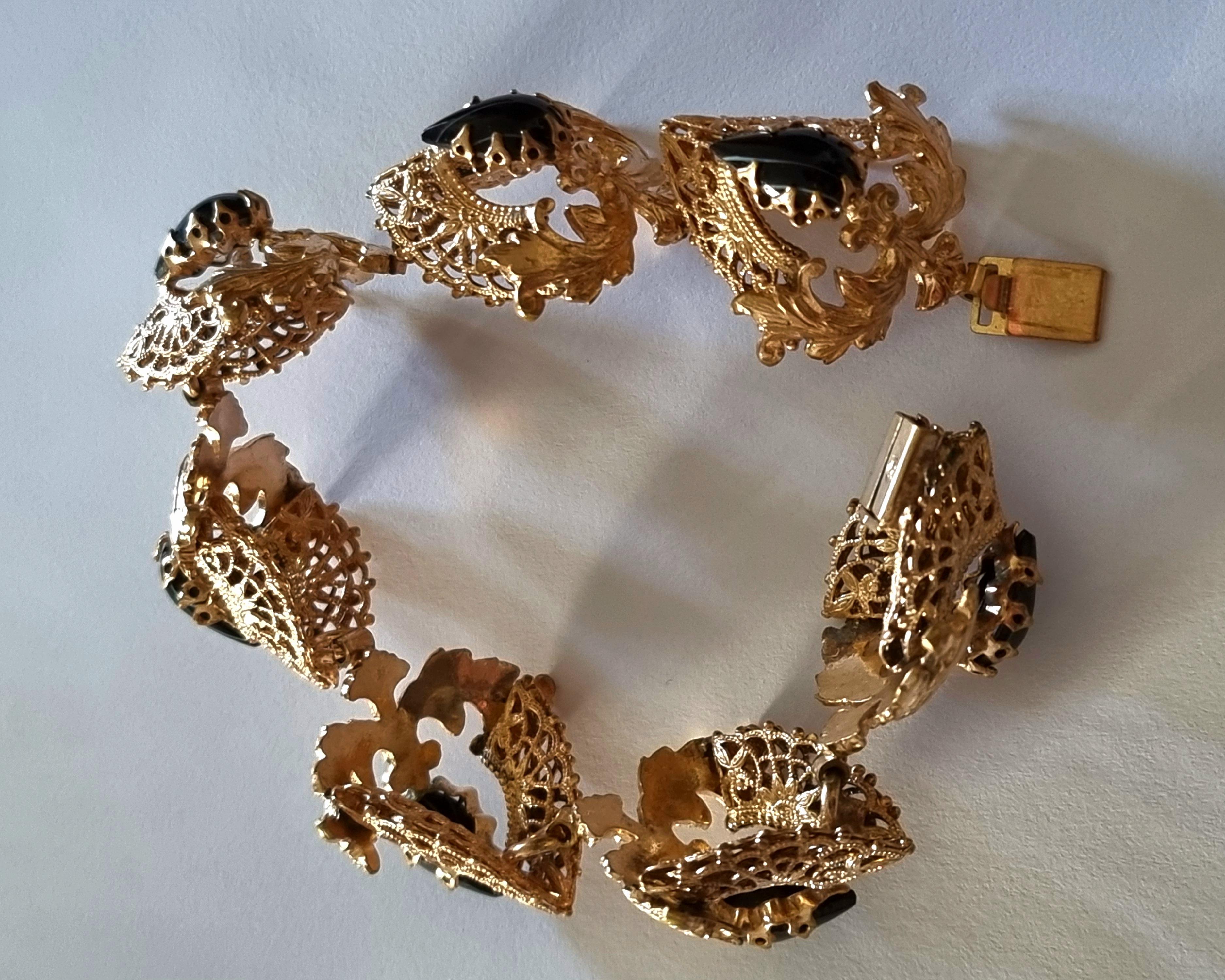 Giuliano FRATTI Milan, magnificent old BRACELET, vintage from the 50s For Sale 8