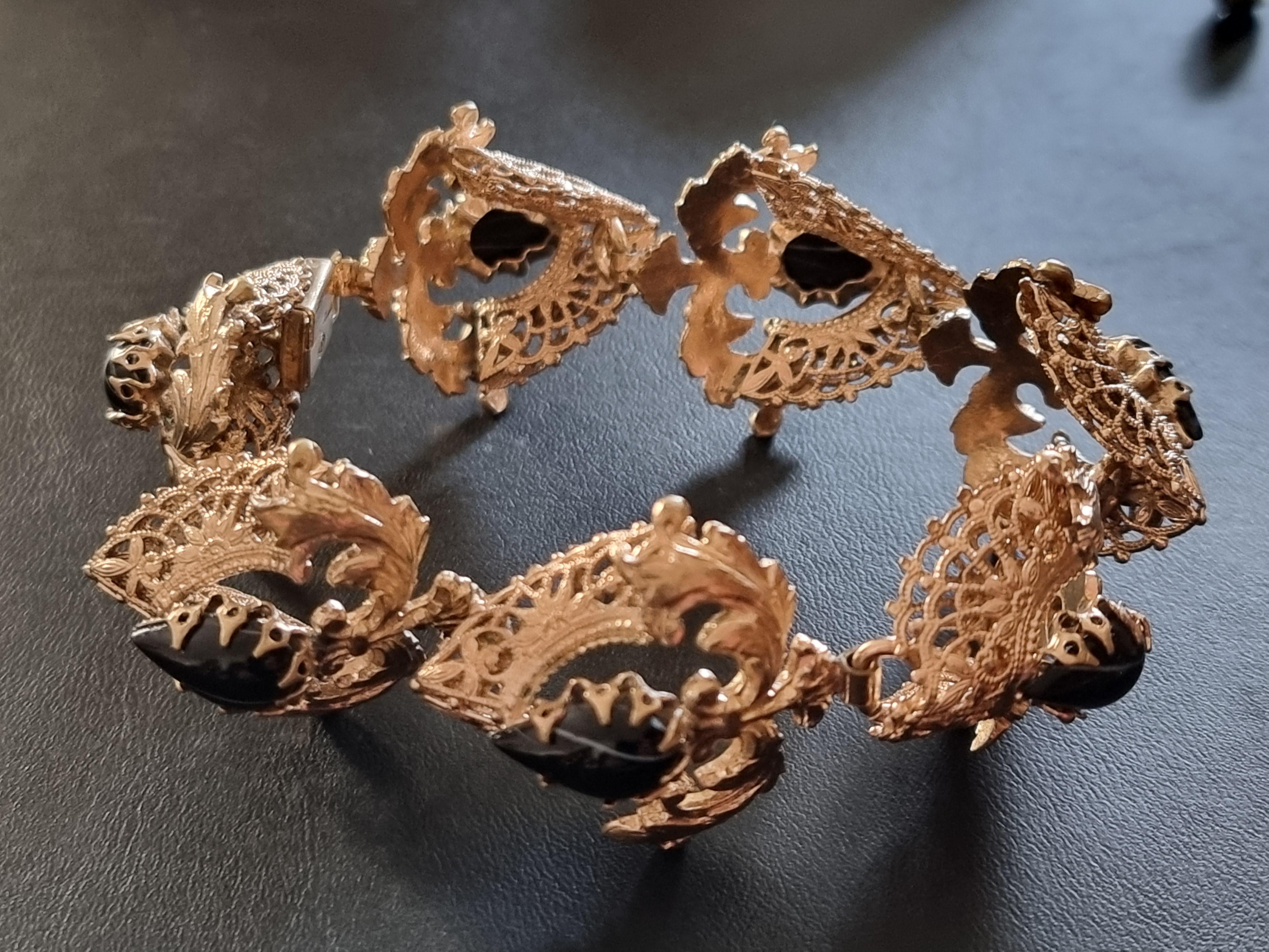 Giuliano FRATTI Milan, magnificent old BRACELET, vintage from the 50s For Sale 1