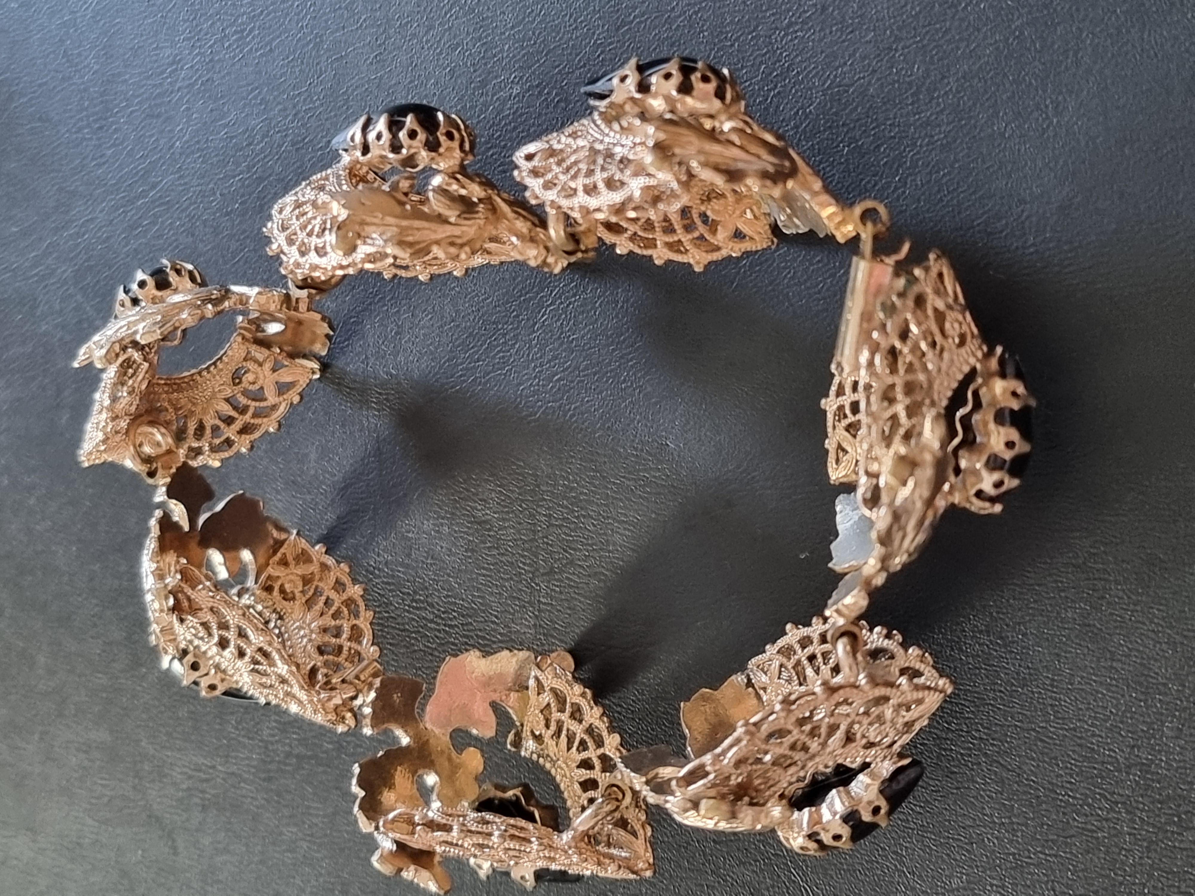 Giuliano FRATTI Milan, magnificent old BRACELET, vintage from the 50s For Sale 2