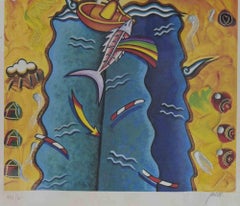 Composition - Screen Print by Giuliano Ghelli - 1980s