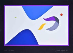 Abstract Composition - Screenprint by Giuliano Menegon - 1974