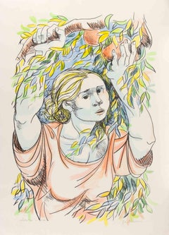 Woman - Lithograph by Giuliano Pulcini - 1970s