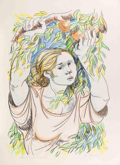 Woman - Lithograph by Giuliano Pulcini - 1970s