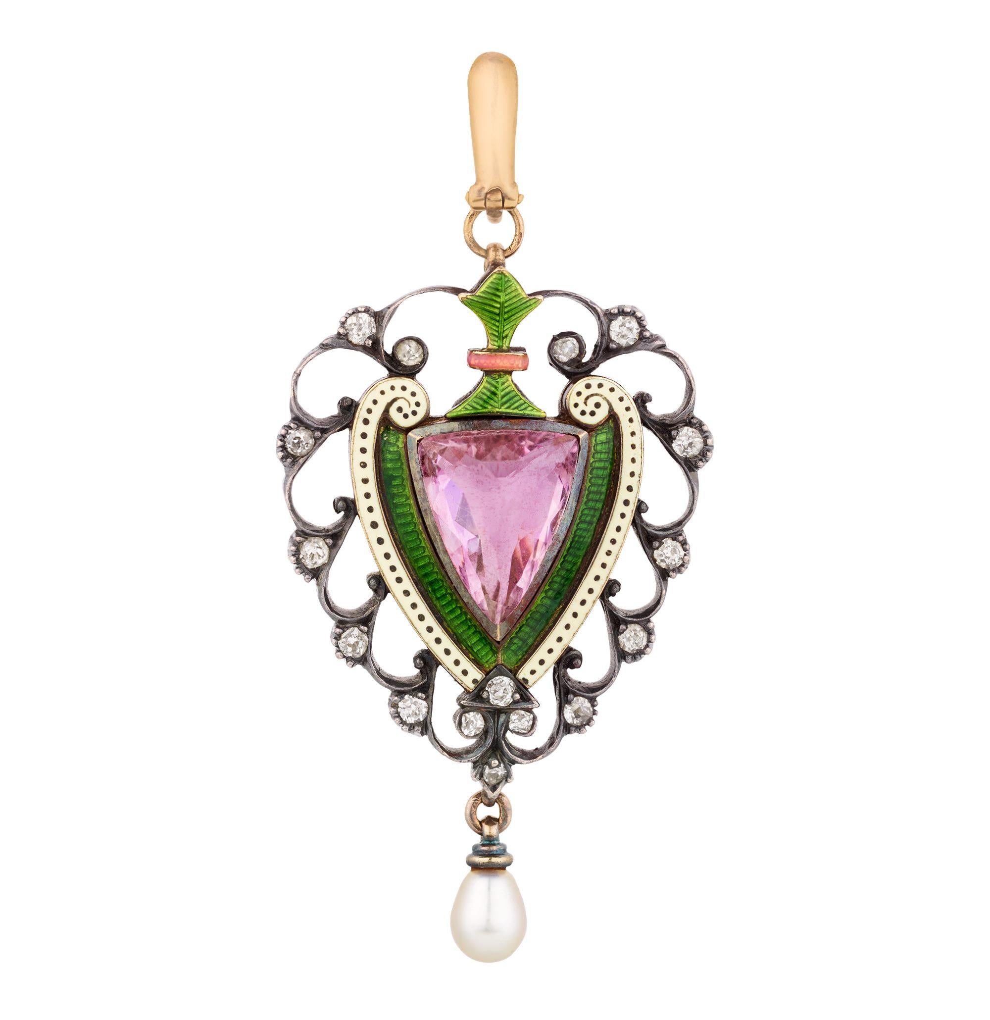 Colgante Sufragista Giuliano Corte rosa en venta