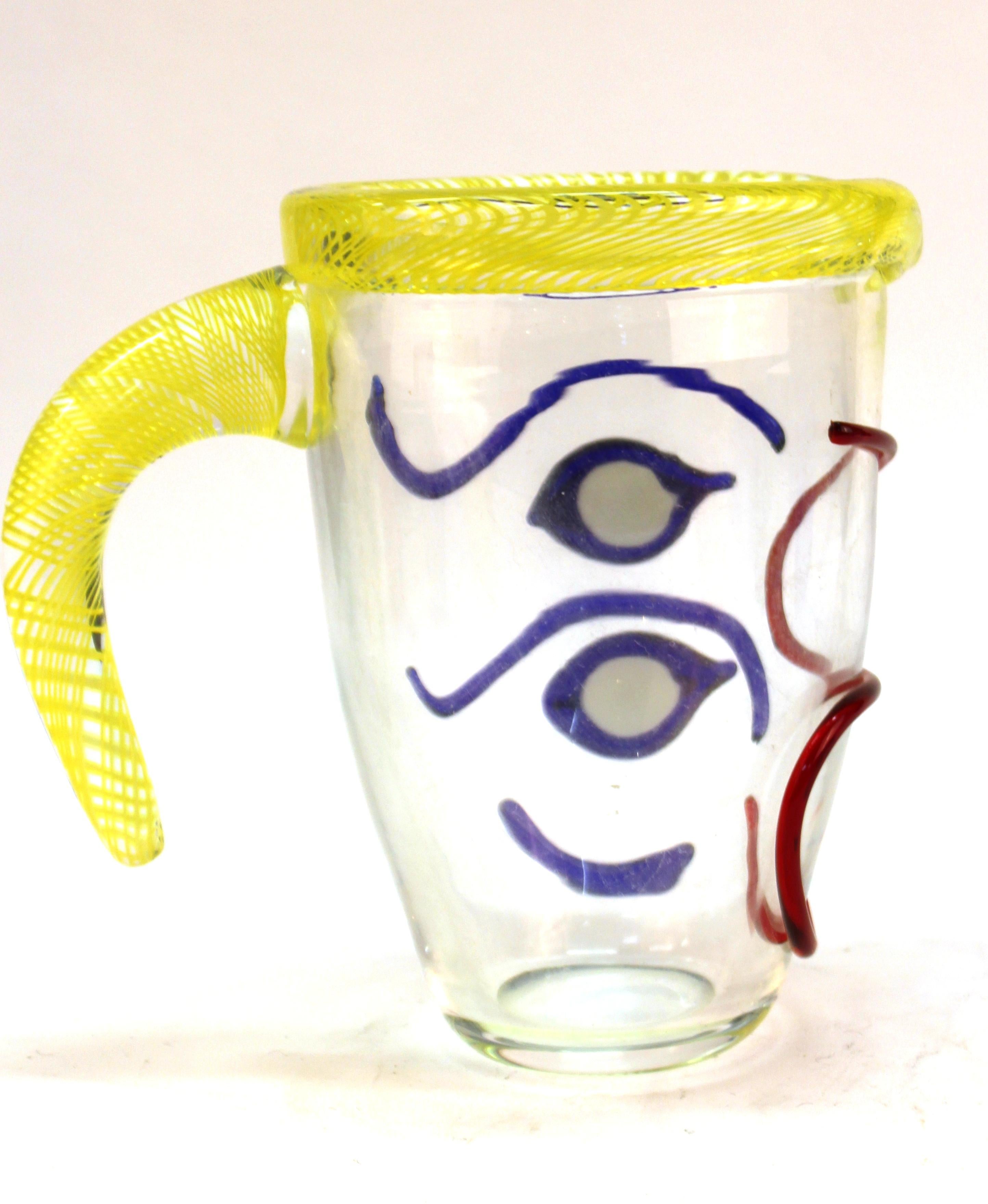 Giuliano Tosi 'Pablo' Murano Glass Decanter and Tumbler Set 2