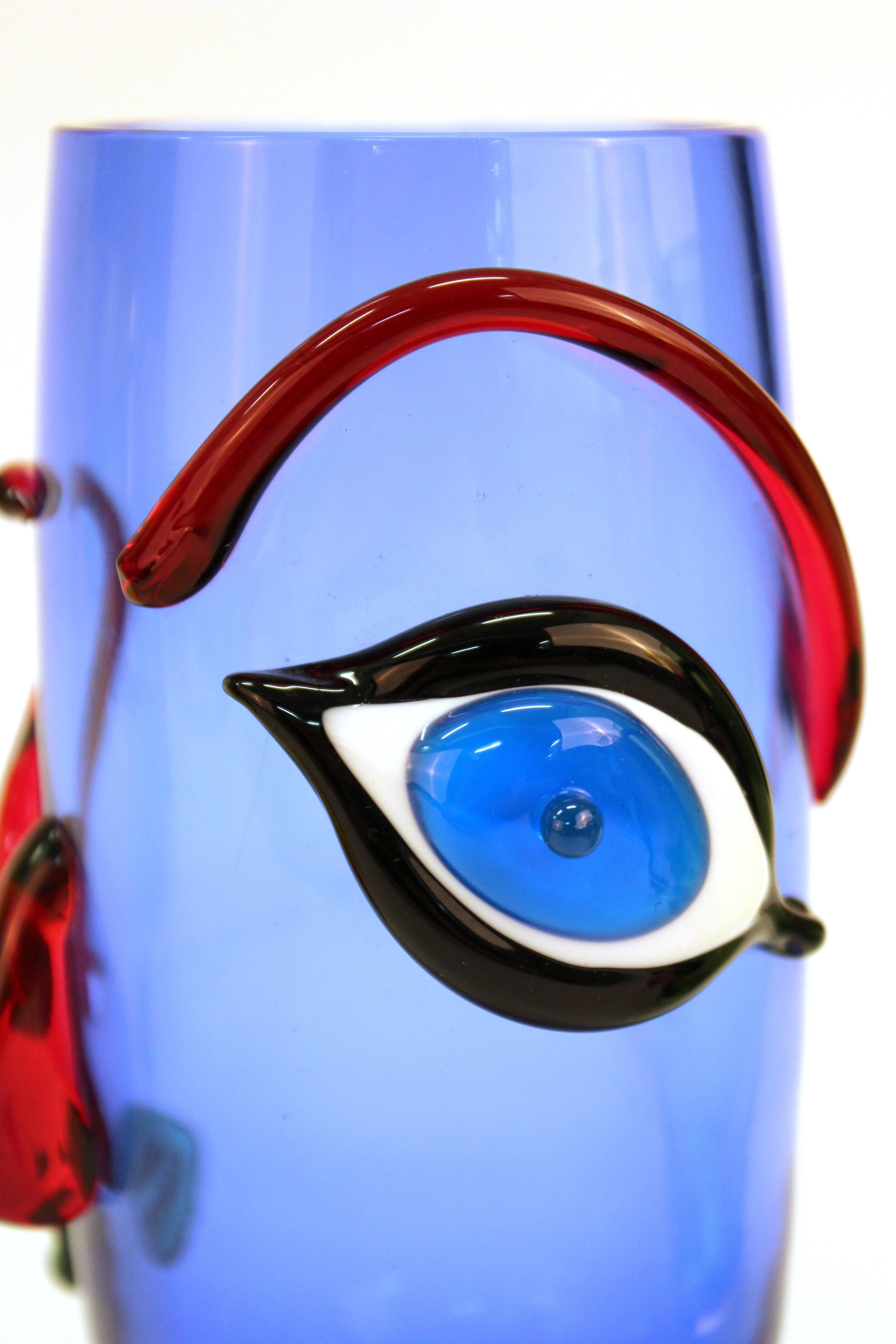Giuliano Tosi 'Pablo' Murano Glass Decanter and Tumbler Set 4