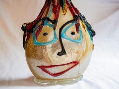 Giuliano Tosi "Tribute to Picasso" Murano Glass Vase