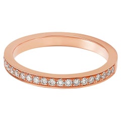 Giulians 18 karat Rose Gold and White Diamond Ring