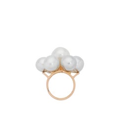 Giulians 18k 7 Baroque South Sea Pearl Cocktail Ring