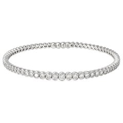 Giulians Contemporary 18k White Gold Diamond Bangle