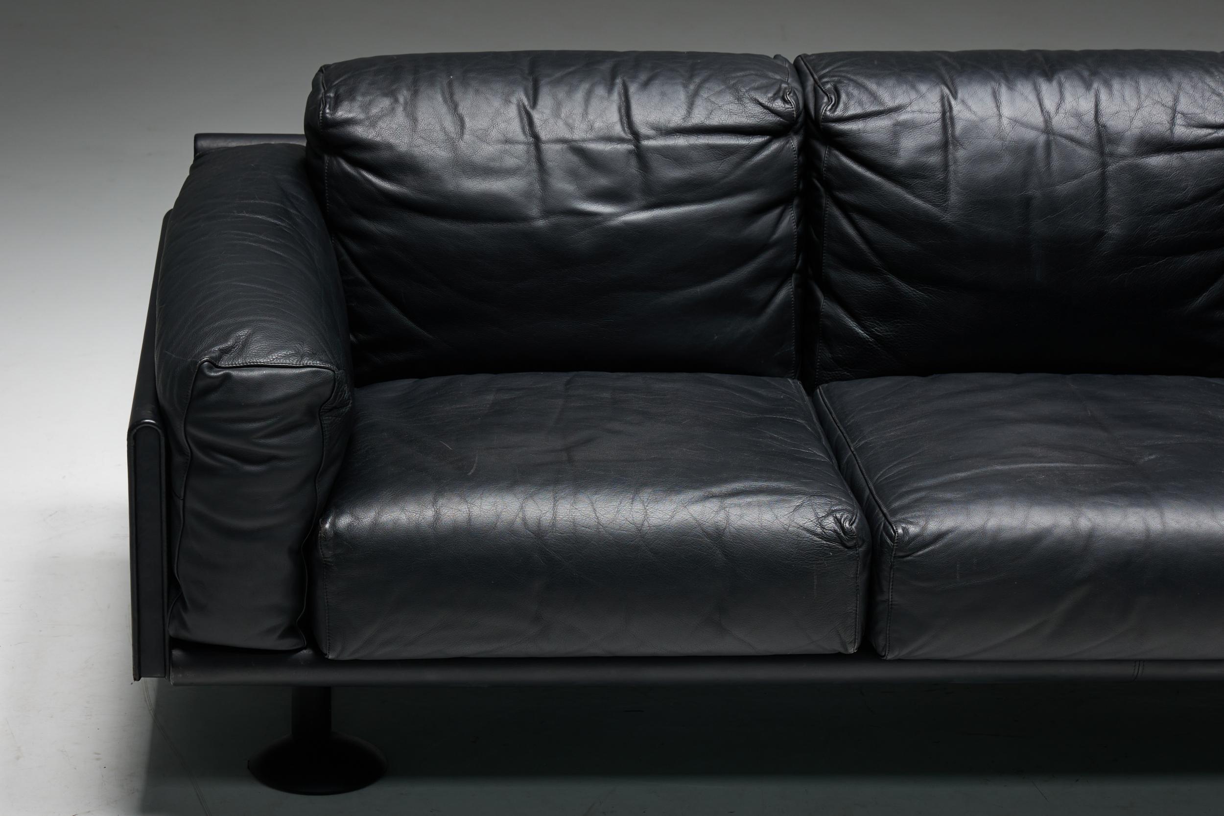 Giulio 3-seat Sofa by Afra and Tobia Scarpa for Meritalia, Italy, 1980s In Excellent Condition In Antwerp, BE