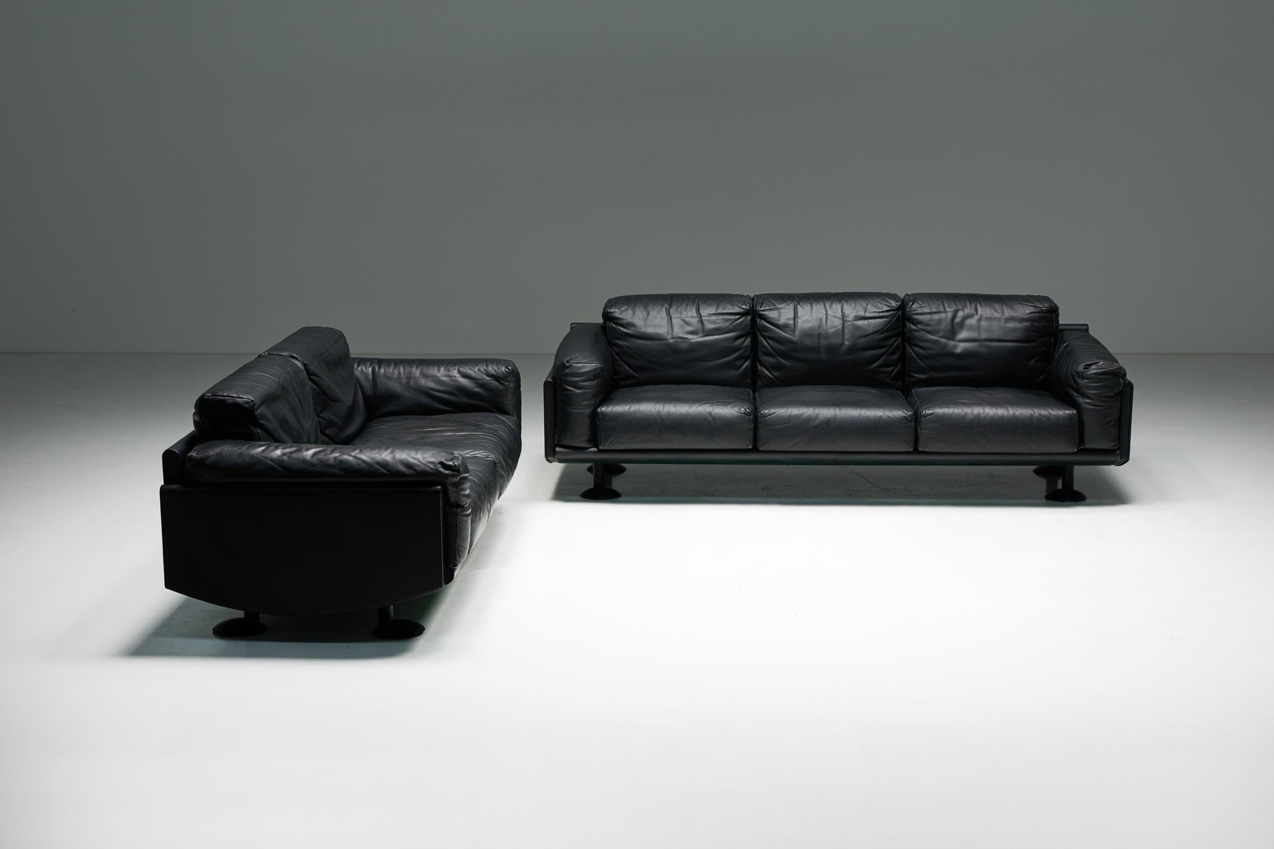 Giulio 3-seat Sofa by Afra and Tobia Scarpa for Meritalia, Italy, 1980s 2
