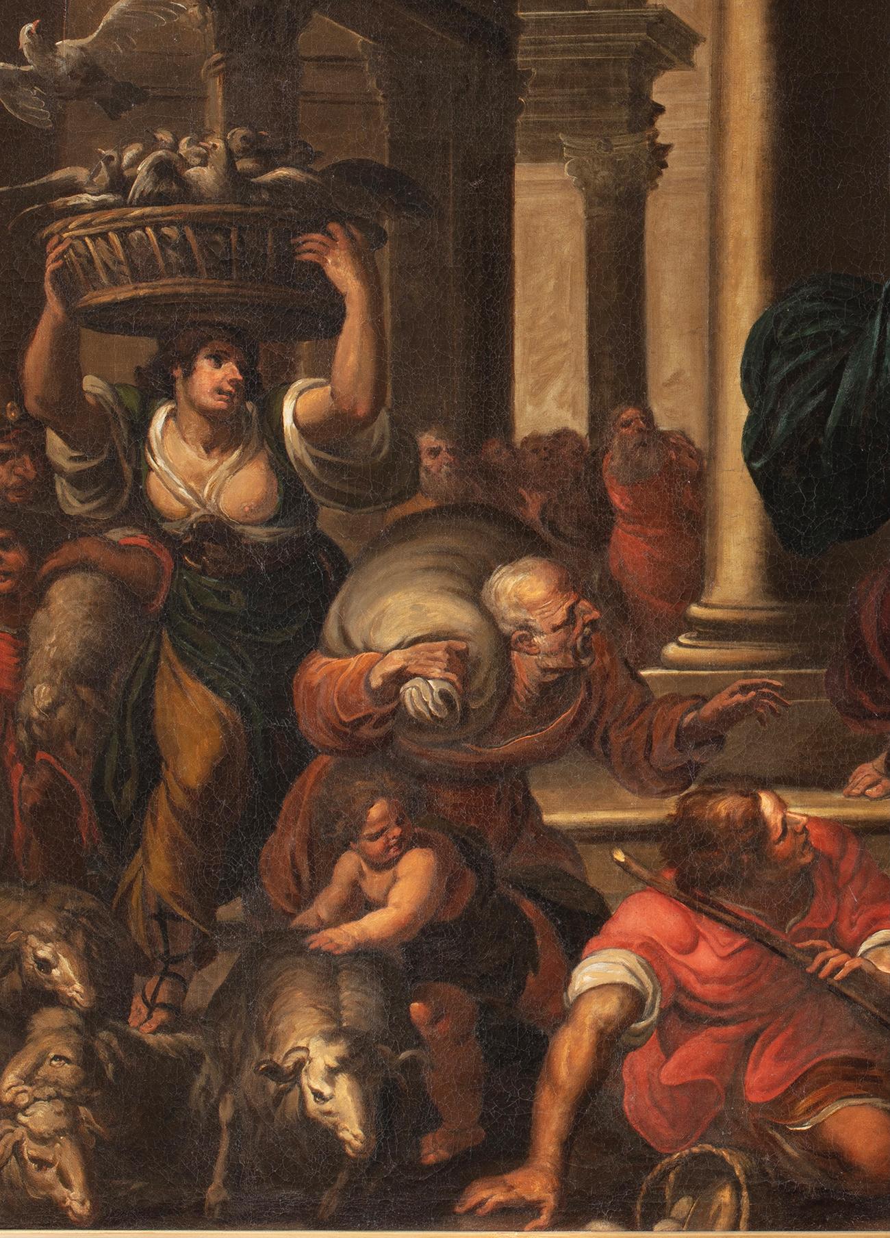 17. Jahrhundert von Giulio Benso The expulsion of the merchants from the Temple  im Angebot 2