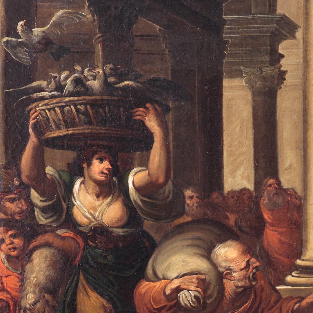17. Jahrhundert von Giulio Benso The expulsion of the merchants from the Temple im Angebot 4
