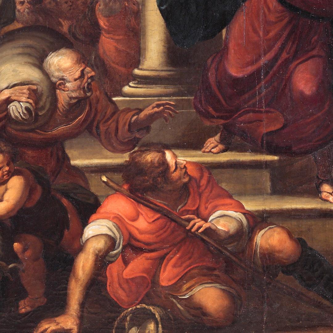 17. Jahrhundert von Giulio Benso The expulsion of the merchants from the Temple im Angebot 5