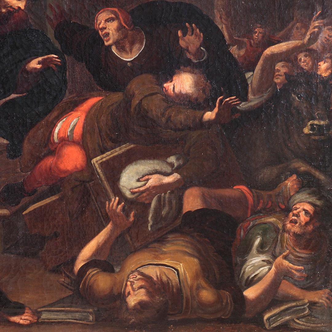 17. Jahrhundert von Giulio Benso The expulsion of the merchants from the Temple im Angebot 6
