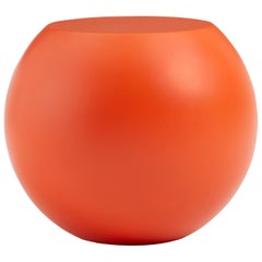 Giulio Cappellini: Bong Service-Tisch aus orangefarbenem Fiberglas für Cappellini