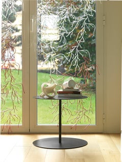 Giulio Cappellini Gong Table in Mud Laser-Cut Sheet Metal and Matte Top