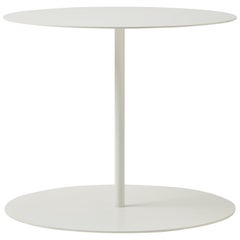 Giulio Cappellini Gong Table in White Laser-Cut Sheet Metal and Matte Top