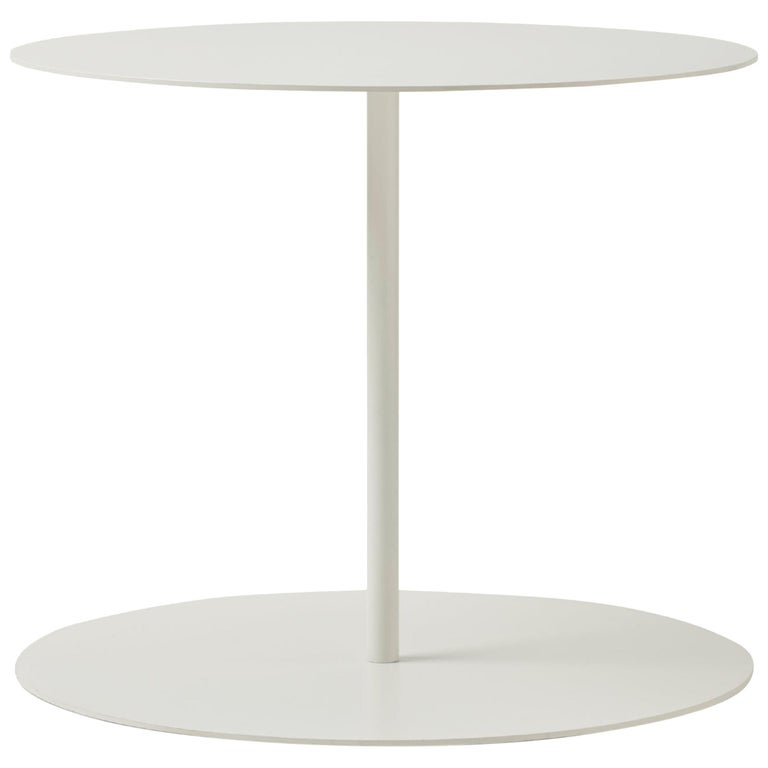 Giulio Cappellini Gong Table in White Laser-Cut Sheet Metal and Matte Top  For Sale at 1stDibs