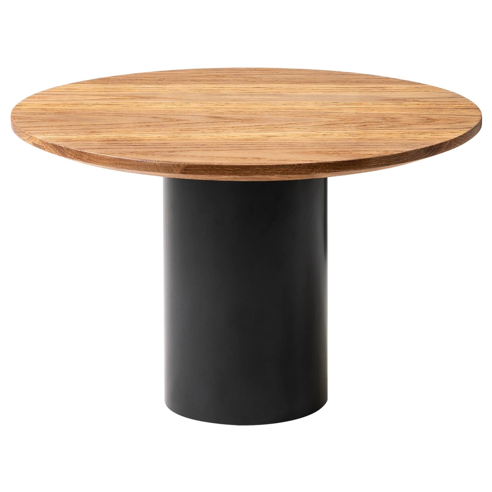For Sale: Brown (160_Cognac oak) Giulio Cappellini Small Mush Table in Metal Base with Oak Top