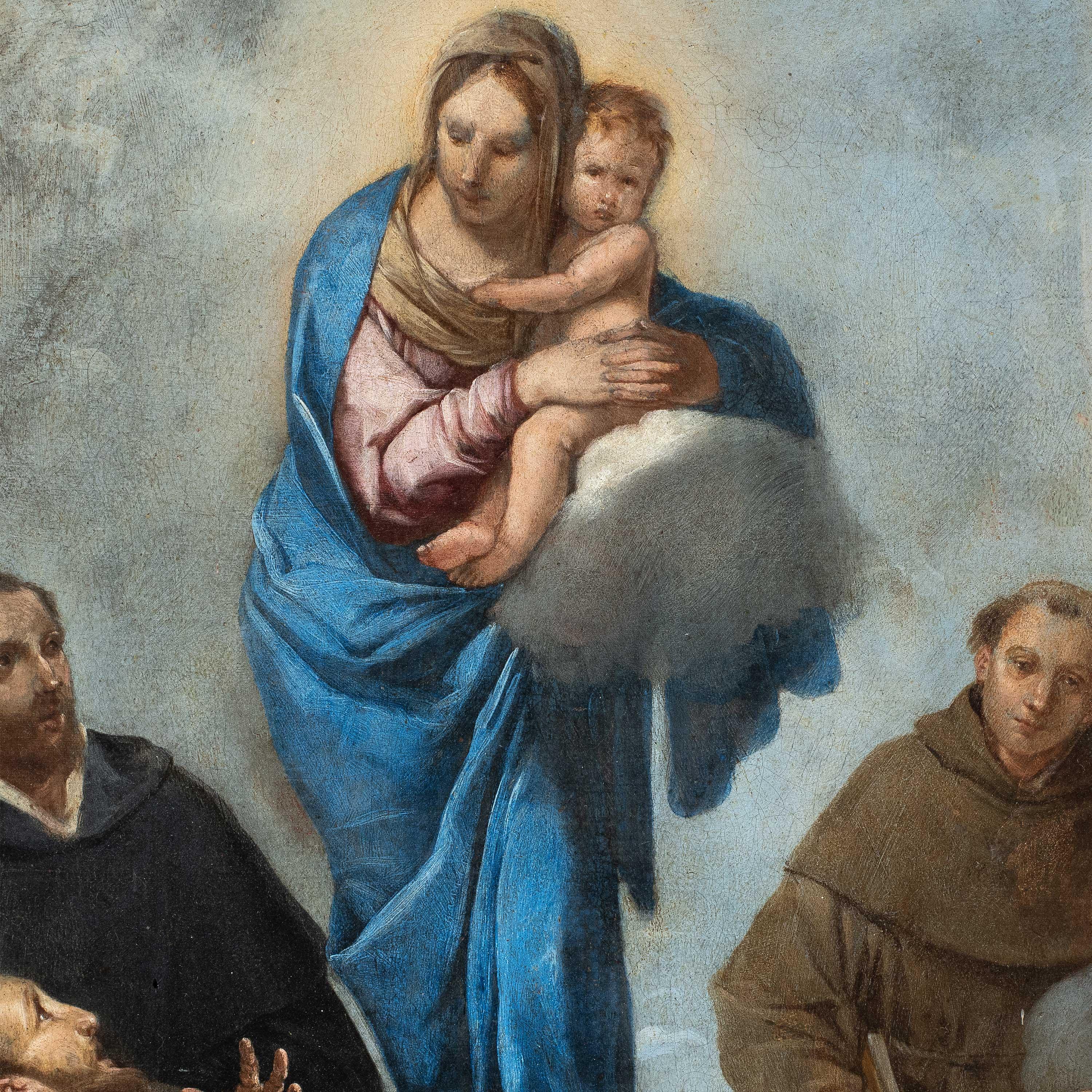 Giulio Carpioni (Venetian master) - 17th century figure painting - Virgin Child For Sale 2